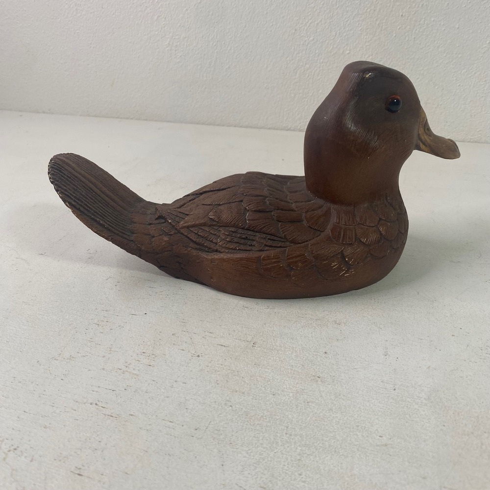 Vintage 1983 Ruddy Duck Decoy Sculpture Dr J.C. Huber Handcrafted Collectible - Picture 4 of 9